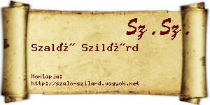 Szaló Szilárd névjegykártya